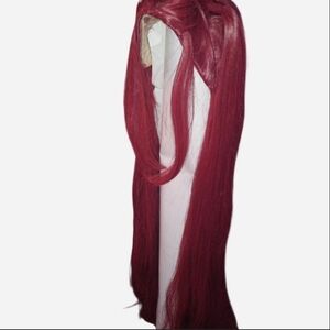 Red Burgundy Long Cosplay Wig